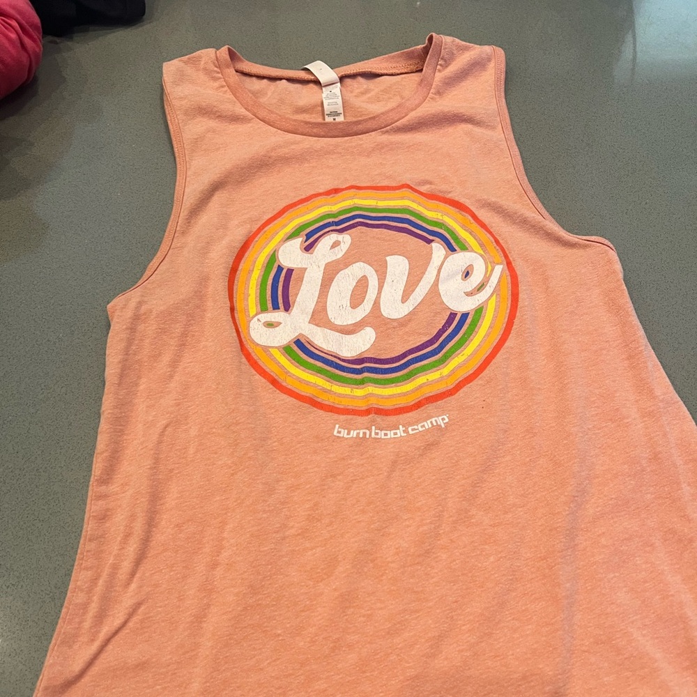Burn Boot Camp “love” tank from their pride collection